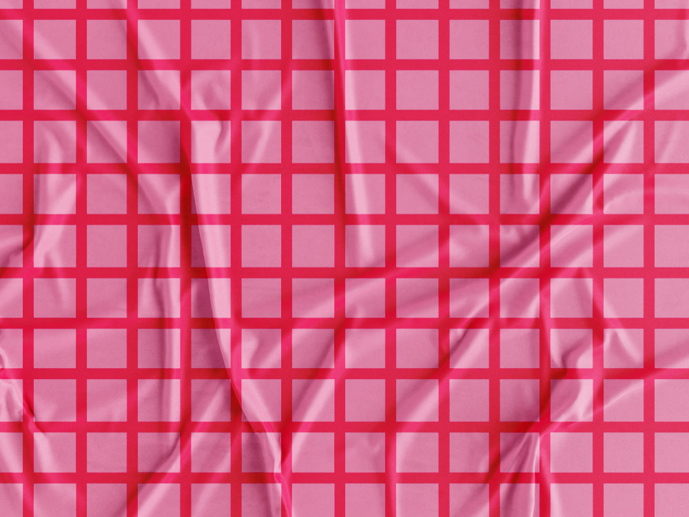 Tecido Xadrez Rosa - P453