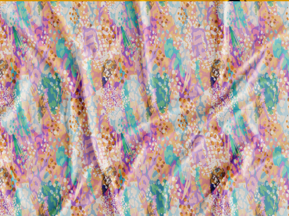 Tecido Leopardo Colorido - P164