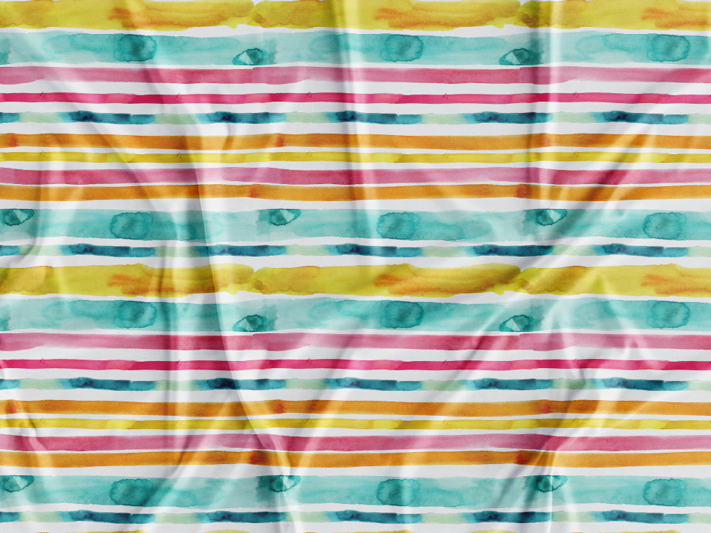 Tecido Riscas Coloridas Aguarela - P27