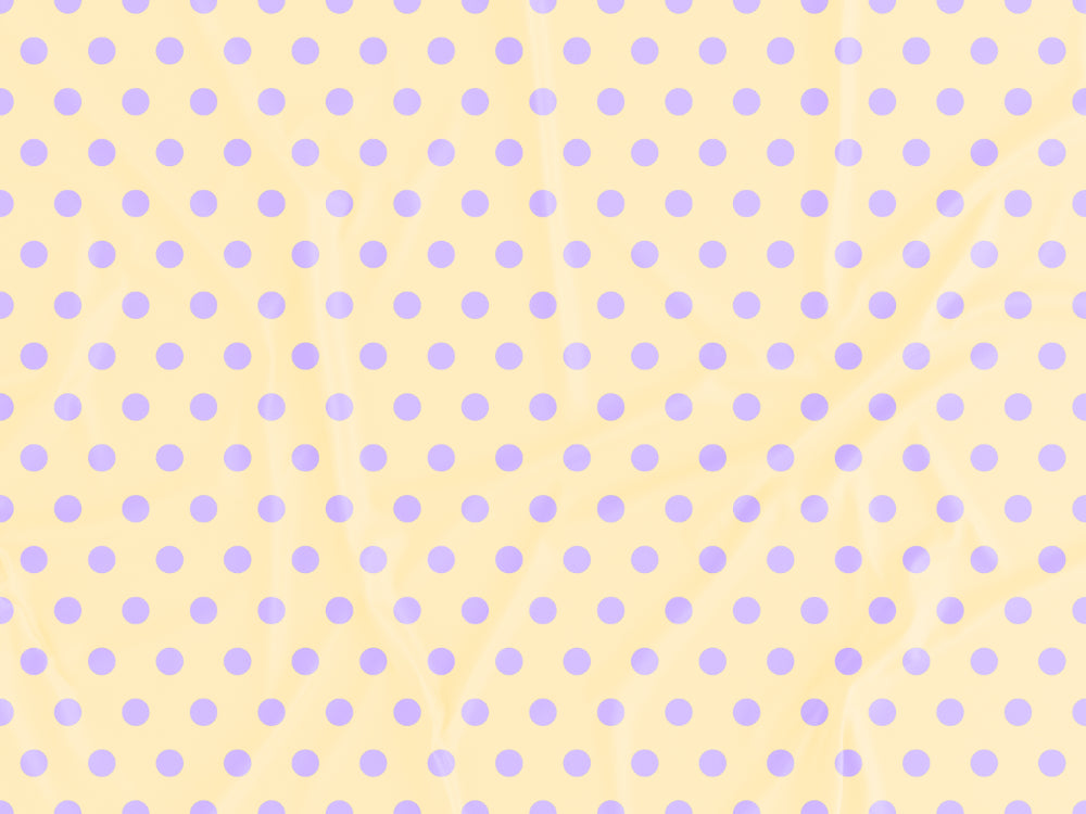 Tecido Bolas Lilás Fundo Amarelo - P525