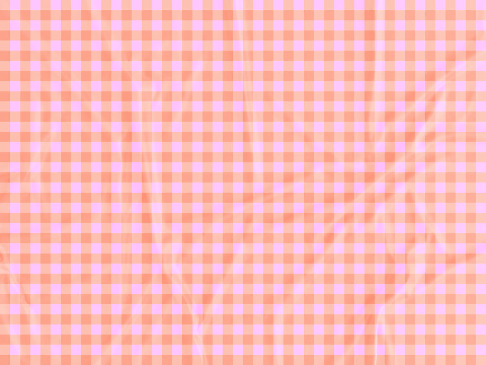 Tecido Vichy Laranja e Rosa - P531