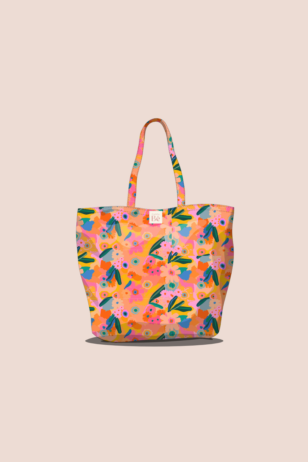 Tote Bag Florido Cores Quentes - P392