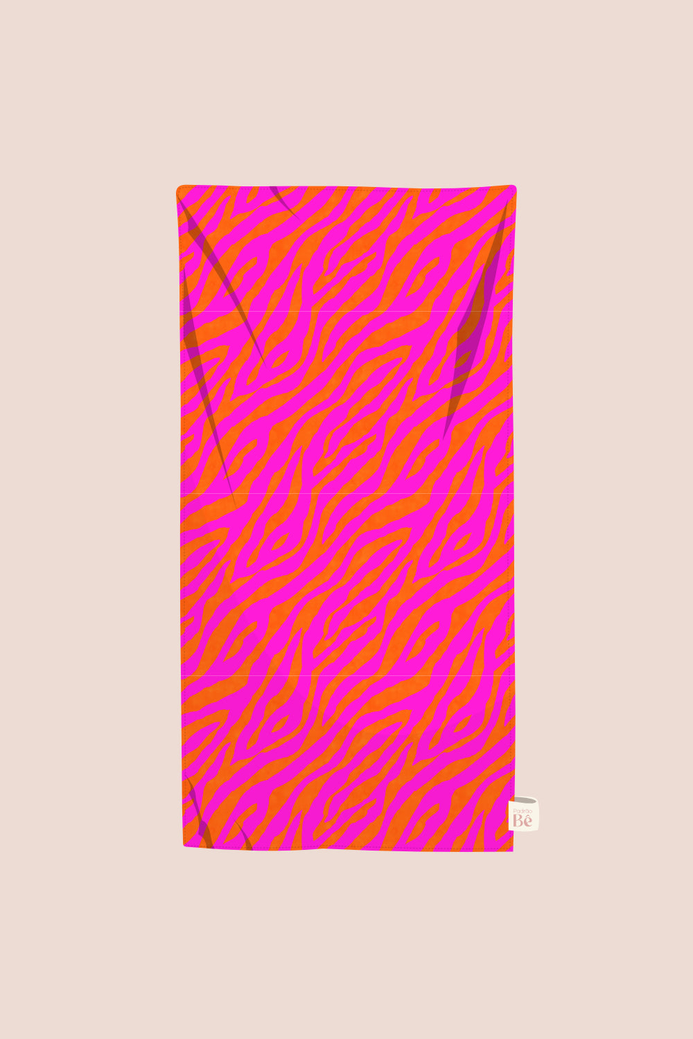Toalha de Praia Zebra Laranja e Rosa - P210