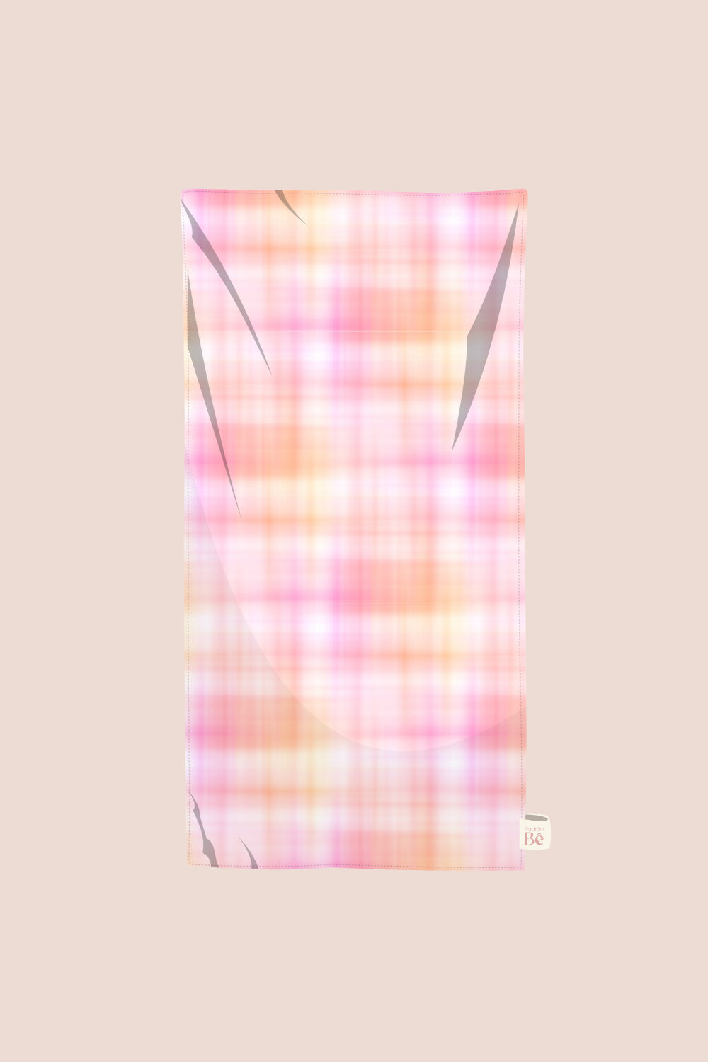 Toalha de Praia Manchado Aguarela Rosa e Laranja - P332