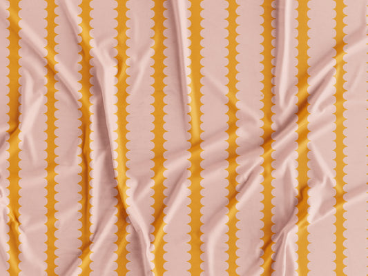 Tecido Riscas Rosa e Laranja - P458