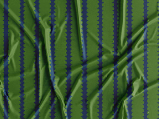 Tecido Riscas Azul e Verde  - P473