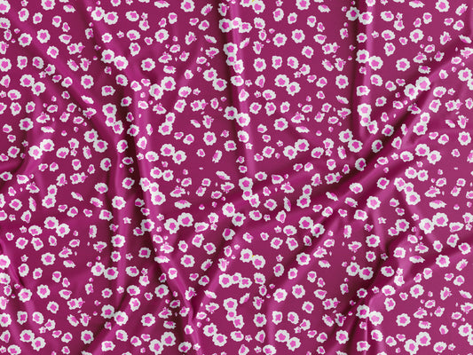 Tecido Florido Roxo - P463