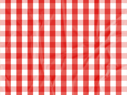 Tecido Vichy Vermelho e Branco - P378