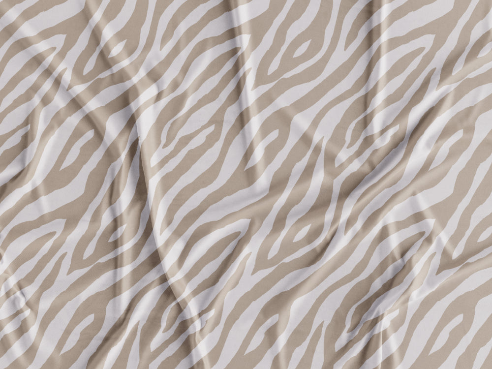 Tecido Padrão Zebra Bege - P409