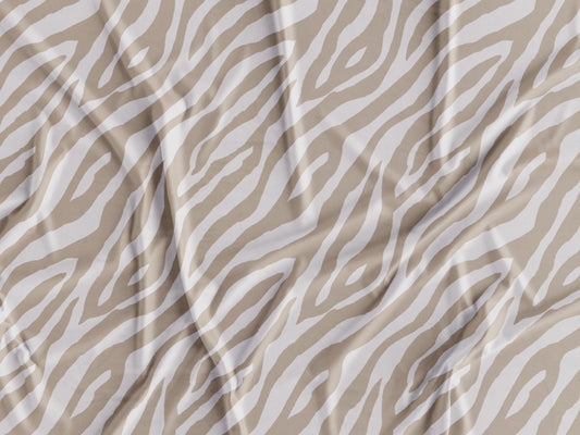 Tecido Padrão Zebra Bege - P409