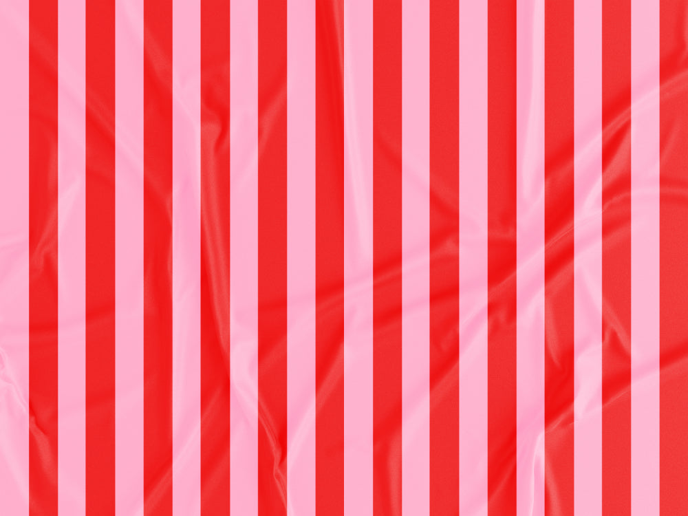 Tecido Riscas Vermelho e Rosa - P499