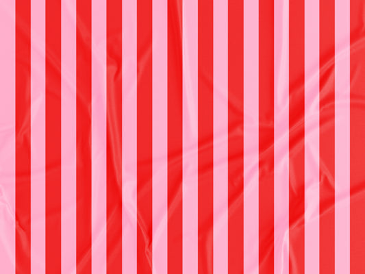 Tecido Riscas Vermelho e Rosa - P499