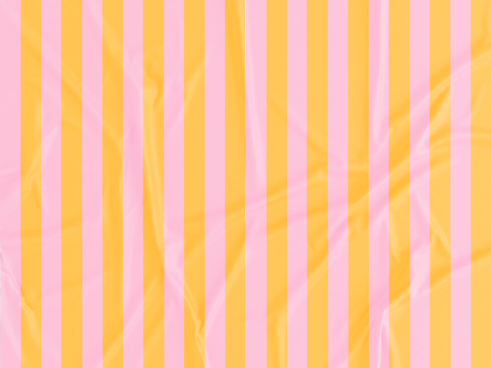 Tecido Riscas Laranja e Rosa - P501