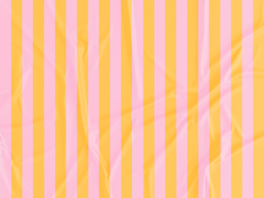 Tecido Riscas Laranja e Rosa - P501