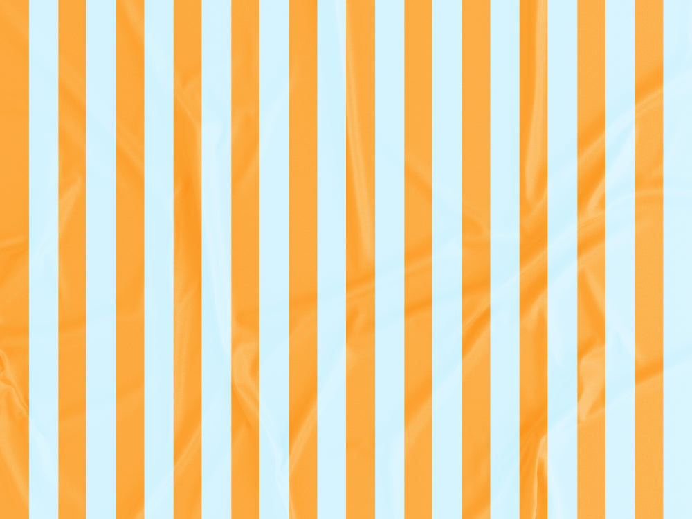 Tecido Riscas Azul e Laranja - P510